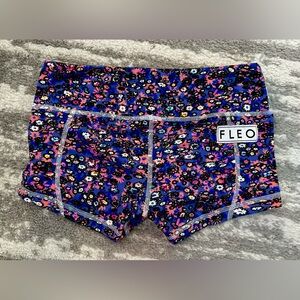 Fleo Women's Vibrant Floral Athletic Shorts